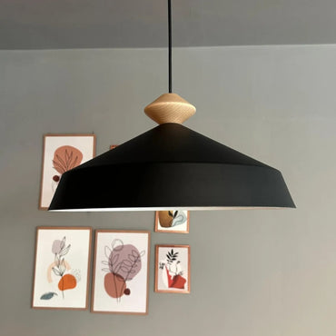 Pendelleuchte Lema Metall Ø37.5 cm, Innen, E27, Vintage Lampe