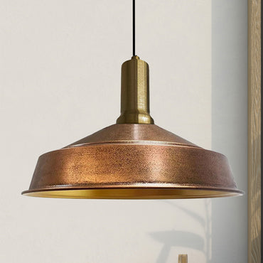 Pendelleuchte Hängelampe AsletlEF Ø40 cm, Pendelleuchte Vintage, E27 Lampe ohne Leuchtmittel, E27, Dimmbar, Einstellbare Kabellänge