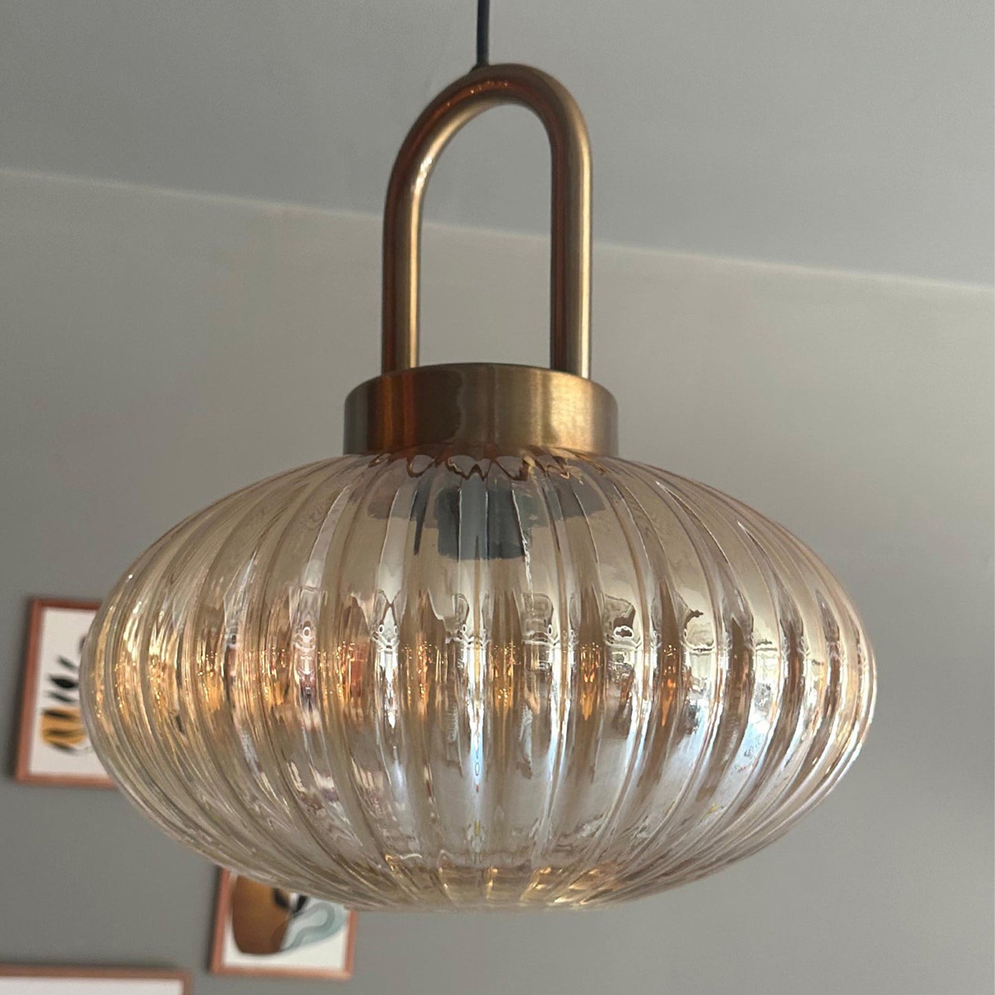 Elegant Glas Einzel Kronleuchter Hängelampe Restaurant Wohnzimmer Beleuchtung