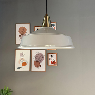 Pendelleuchte Carmelo Schlot Ø35 cm, Metall Hängelampe