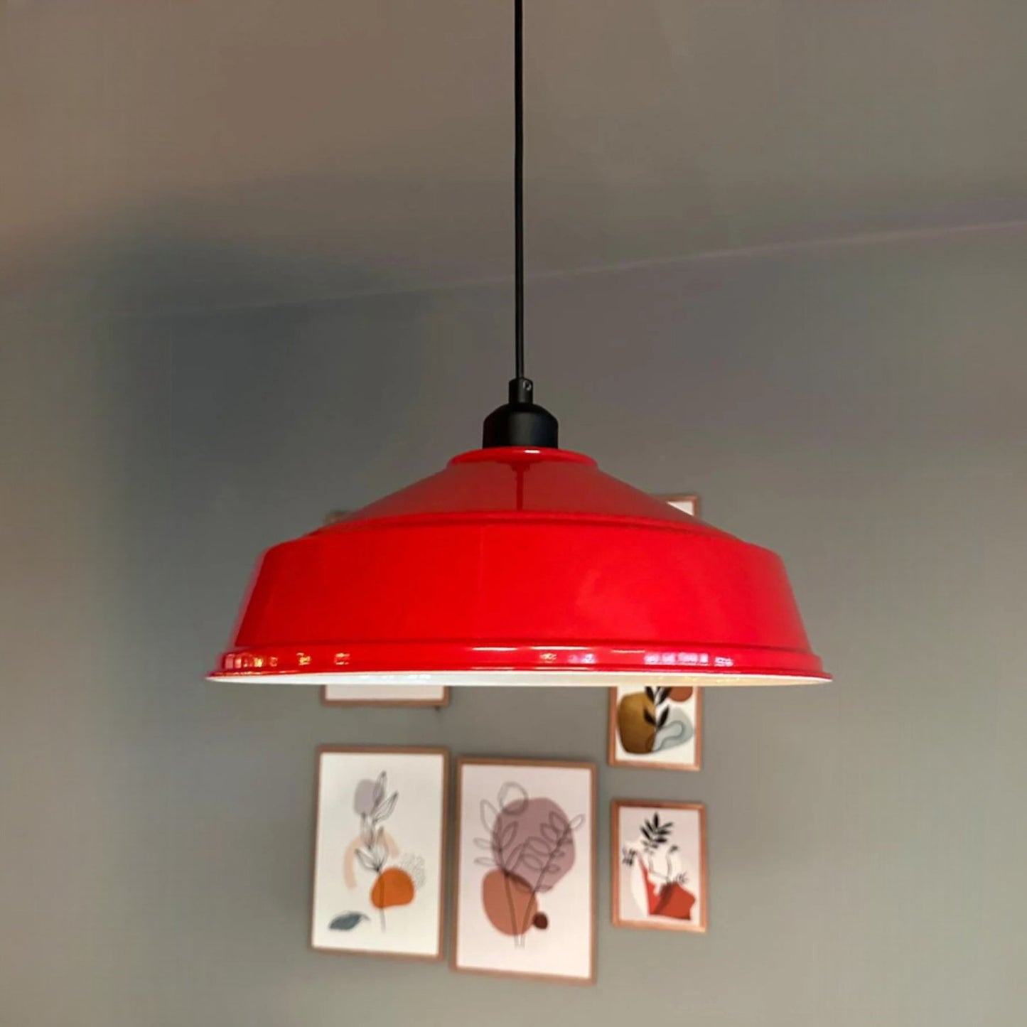 Pendelleuchte Carmelo Halbe Tulpe Ø35 cm, Metall Hängelampe