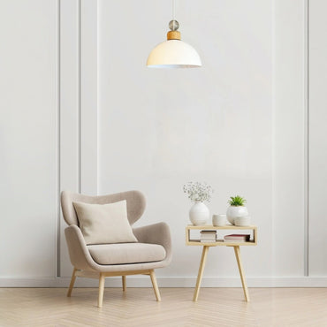 Yimpi Großer Holz-Kristallperlen-Kronleuchter