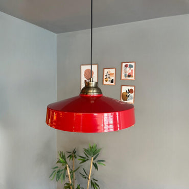 Ace Hängelampe Ø40 cm, Pendelleuchte Vintage, Industrial aus Metall E27