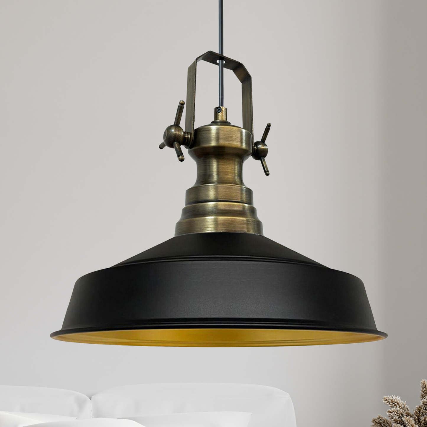 Pendelleuchte Asletl Hängelampe Industrial aus Metall Ø41 cm, Pendelleuchte Esstisch