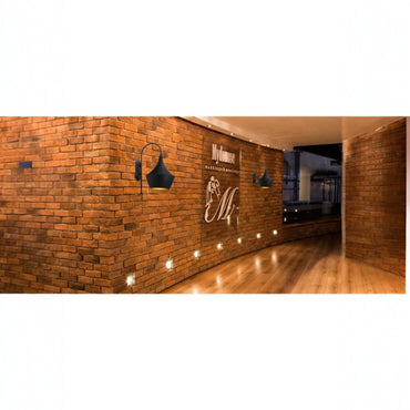 Gebogene Schwarze Dekorative Wandleuchte