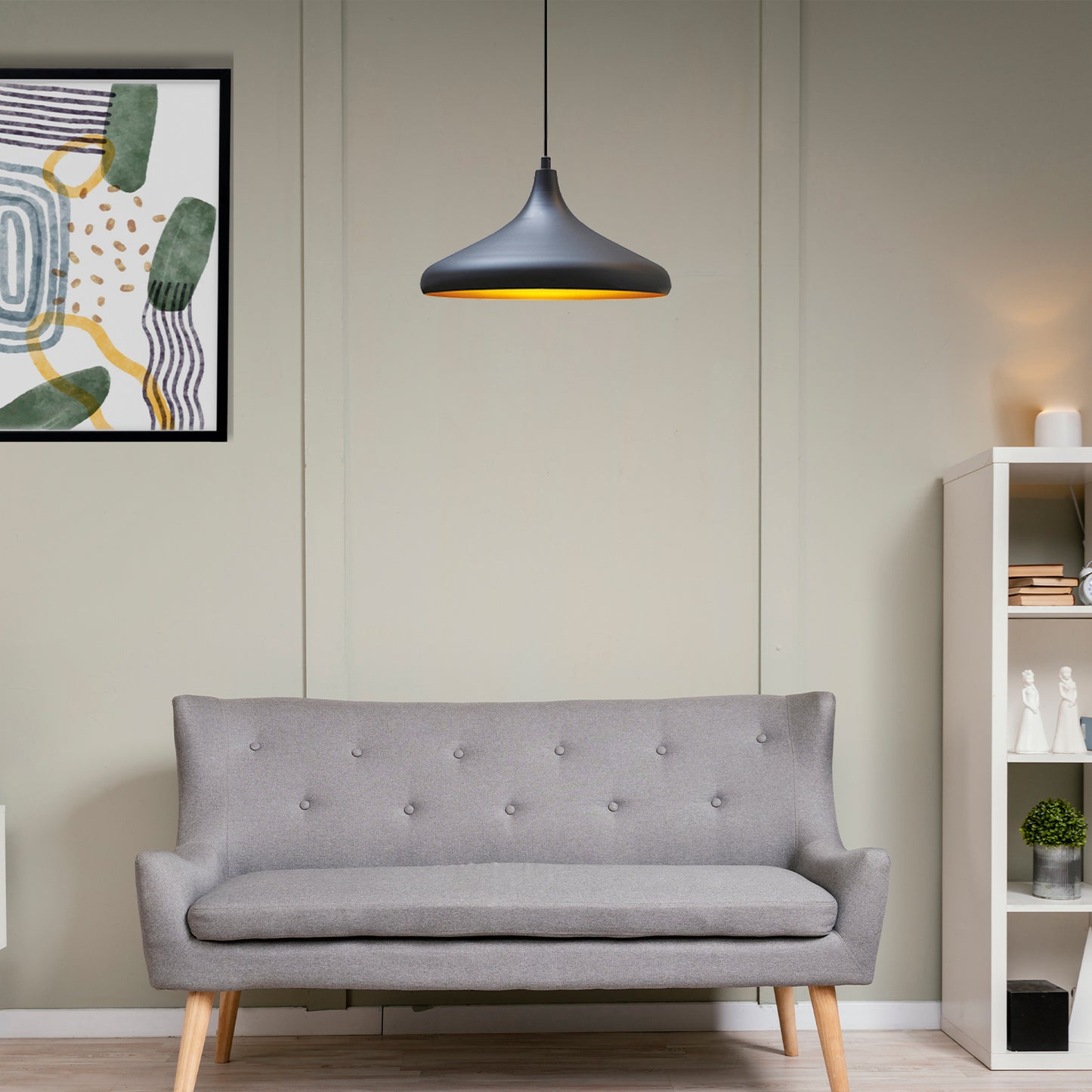 Bamyum Champion Metall mit 450 cm Kabel Schalter EU Stecker, Hängelampe