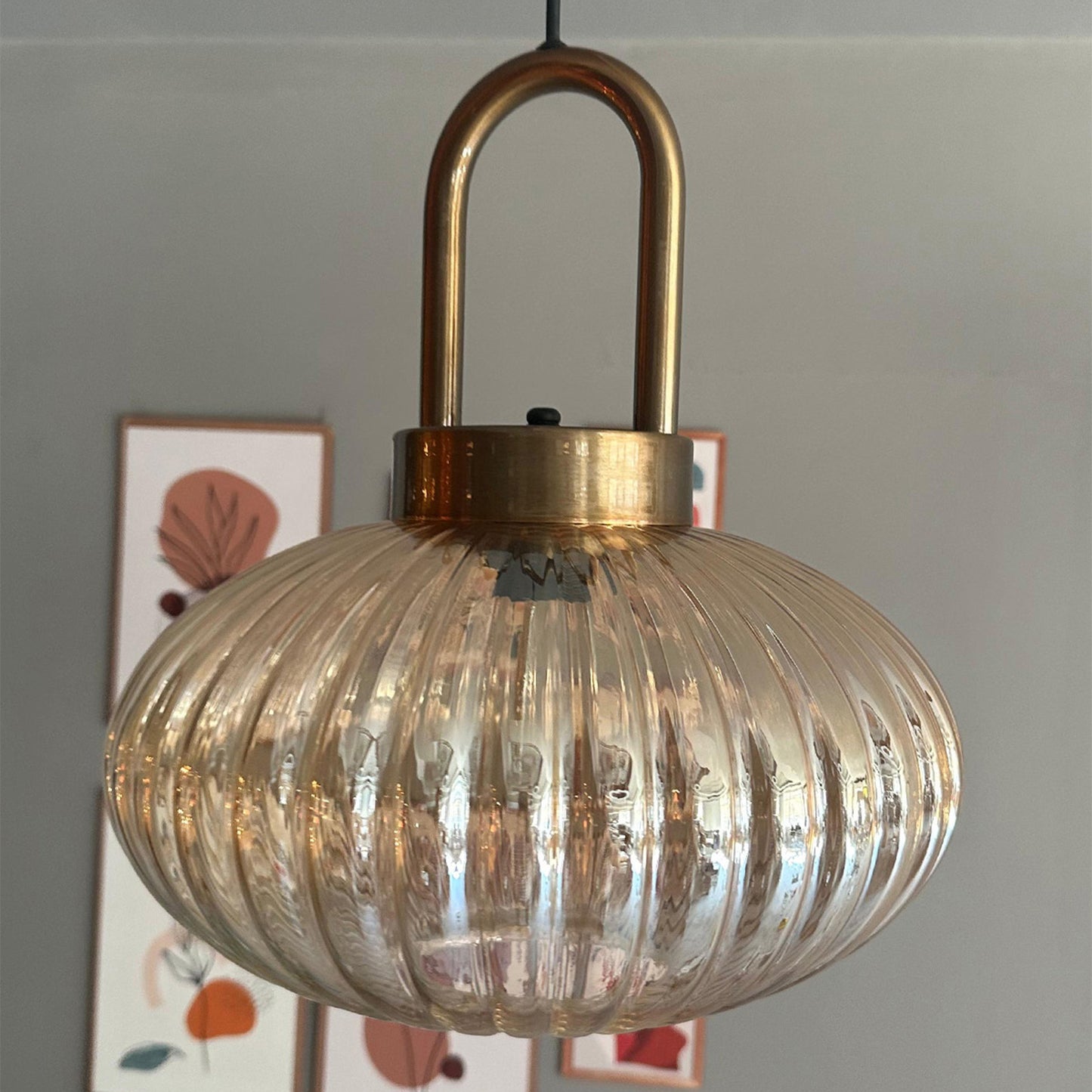 Elegant Glas Einzel Kronleuchter Hängelampe Restaurant Wohnzimmer Beleuchtung