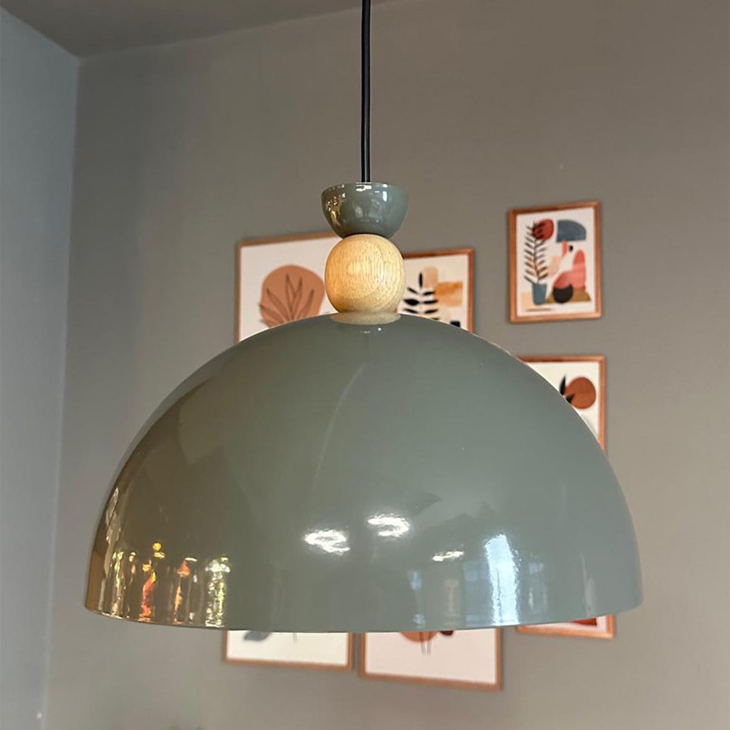 Hängelampe Industriell Lampe Vintage Holz Hängeleuchte