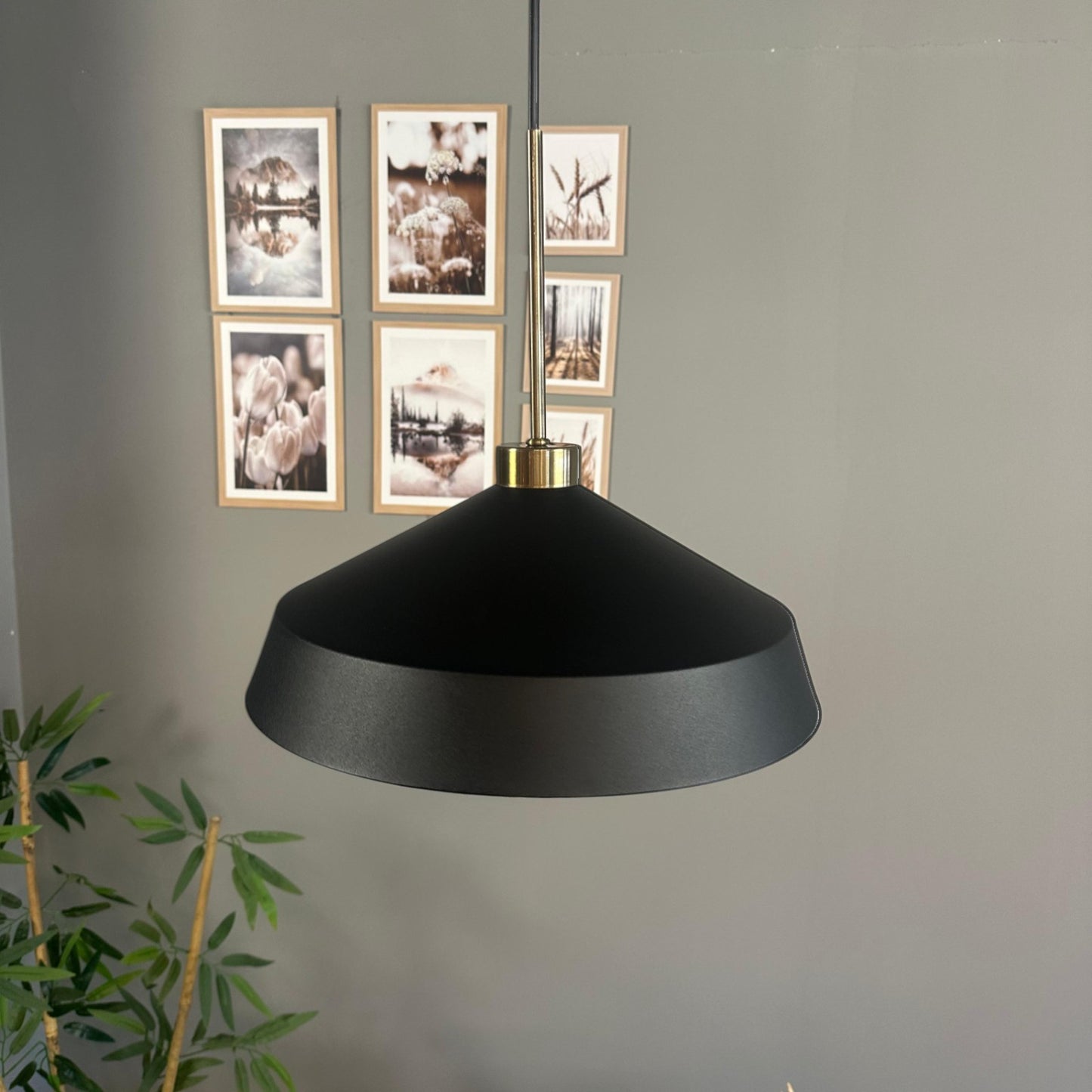 Pendelleuchte Lema Dünn Ø37,5 cm, Metall Hängelampe