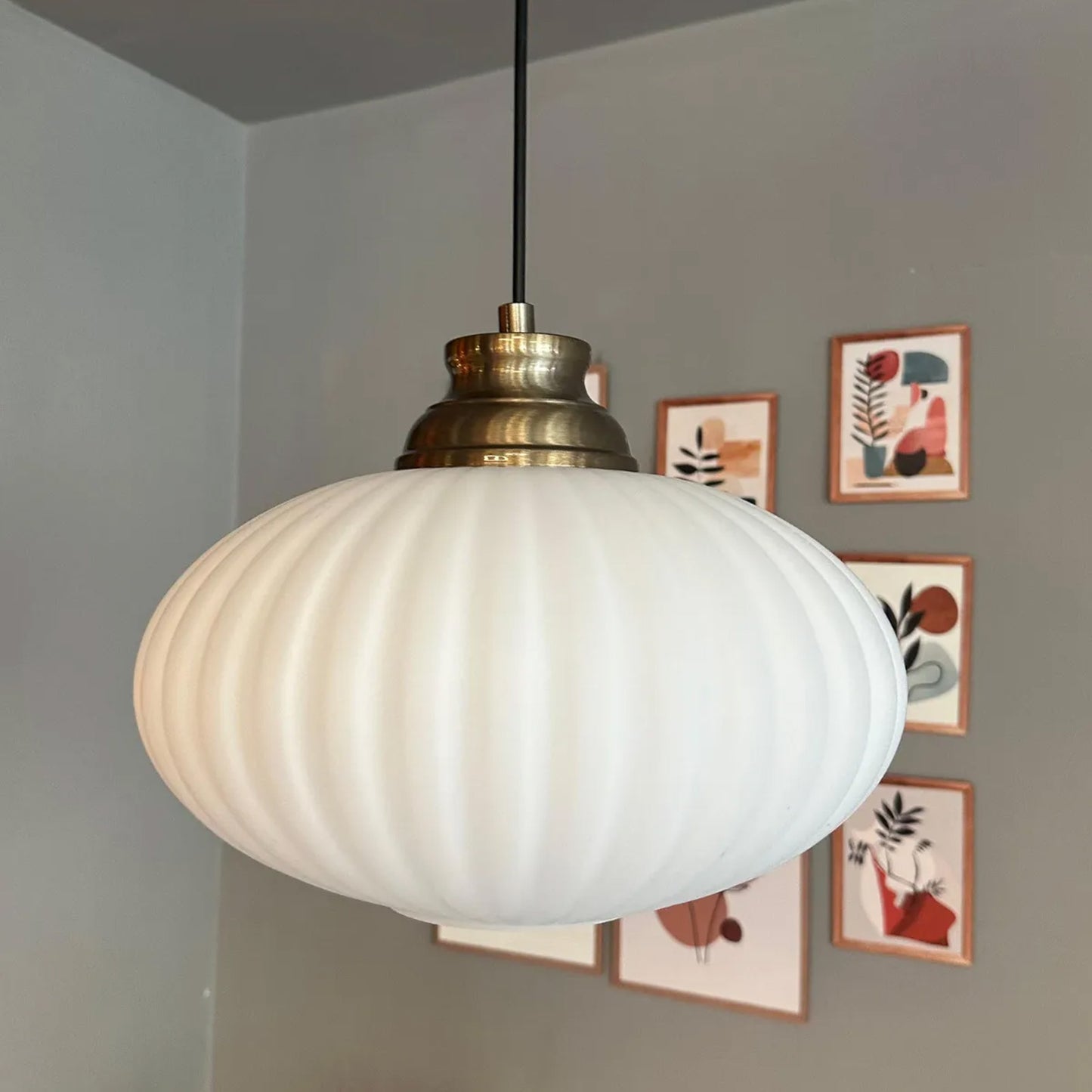 Elegant Glas Einzel Kronleuchter Hängelampe Restaurant Wohnzimmer Beleuchtung