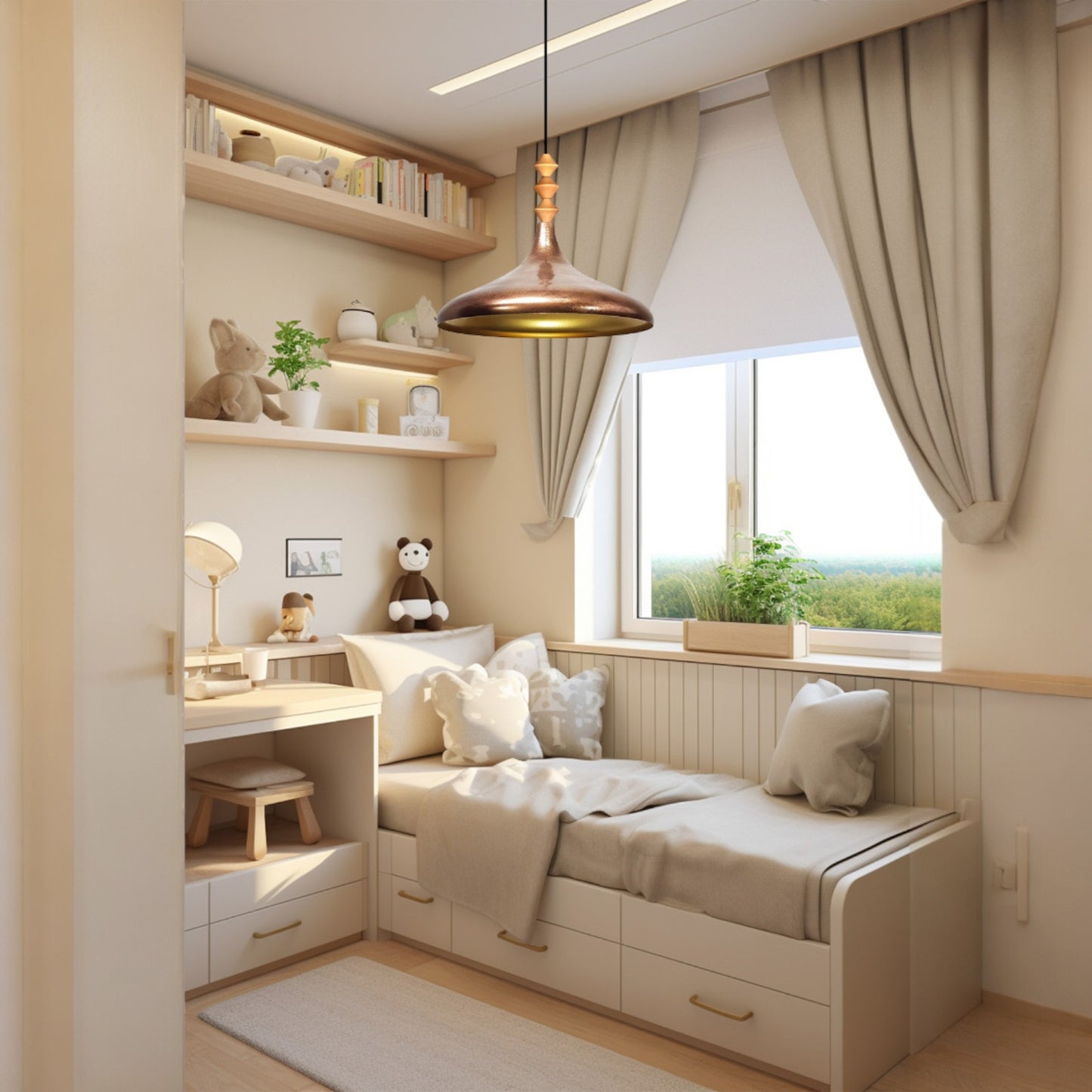 Pendelleuchte Champion Ø35 cm Metall E27 Moderne Lampe, Ohne Leuchtmittel