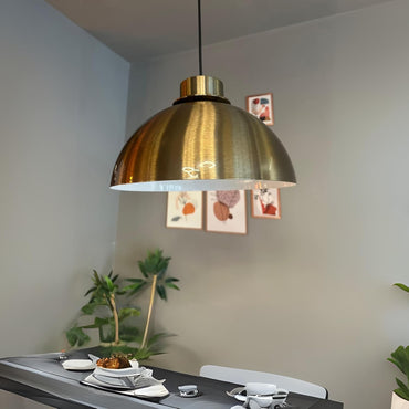 Yimpi Pendelleuchte 30 cm Kupferfarbe Vintage Pendelleuchte