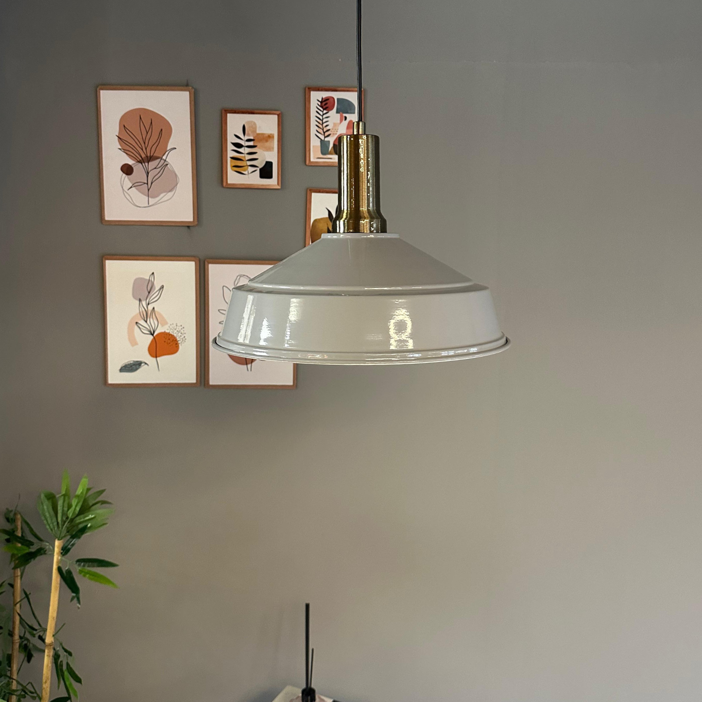 Pendelleuchte Carmelo Fackel Ø35 cm, Metall Hängelampe