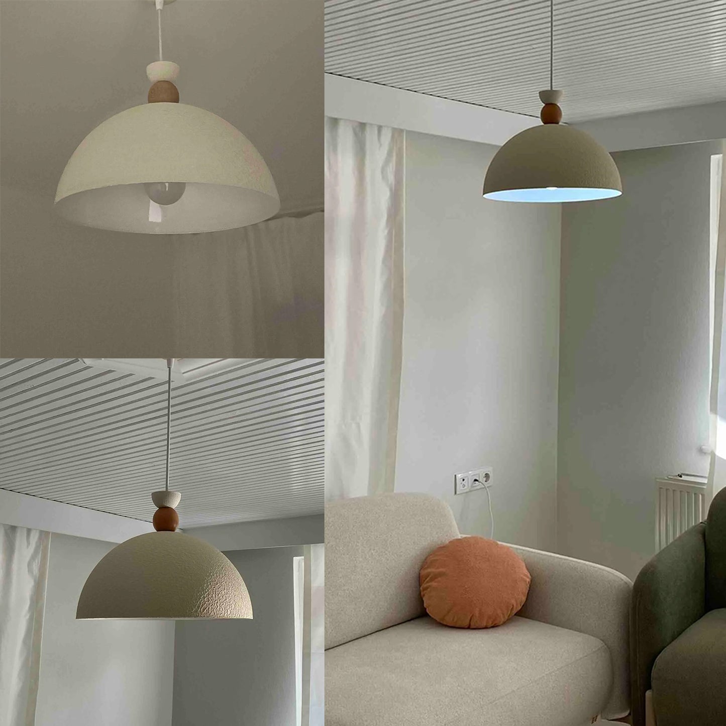 Hängelampe Industriell Lampe Vintage Holz Hängeleuchte