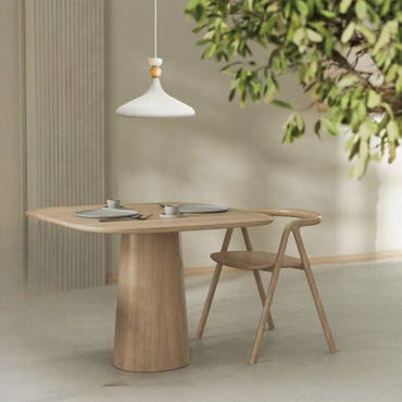 Texturierter heller cremefarbener Holzhut Einzelkronleuchter