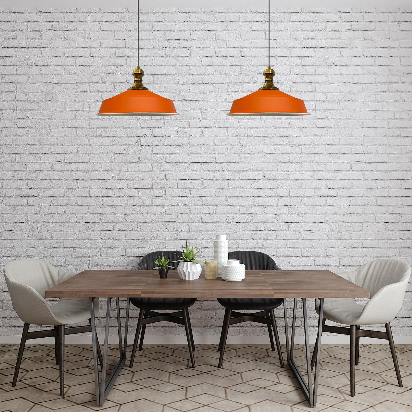 Bamyum Asletl-Knob 2 Flammig Metall 40cm, Hängelampe