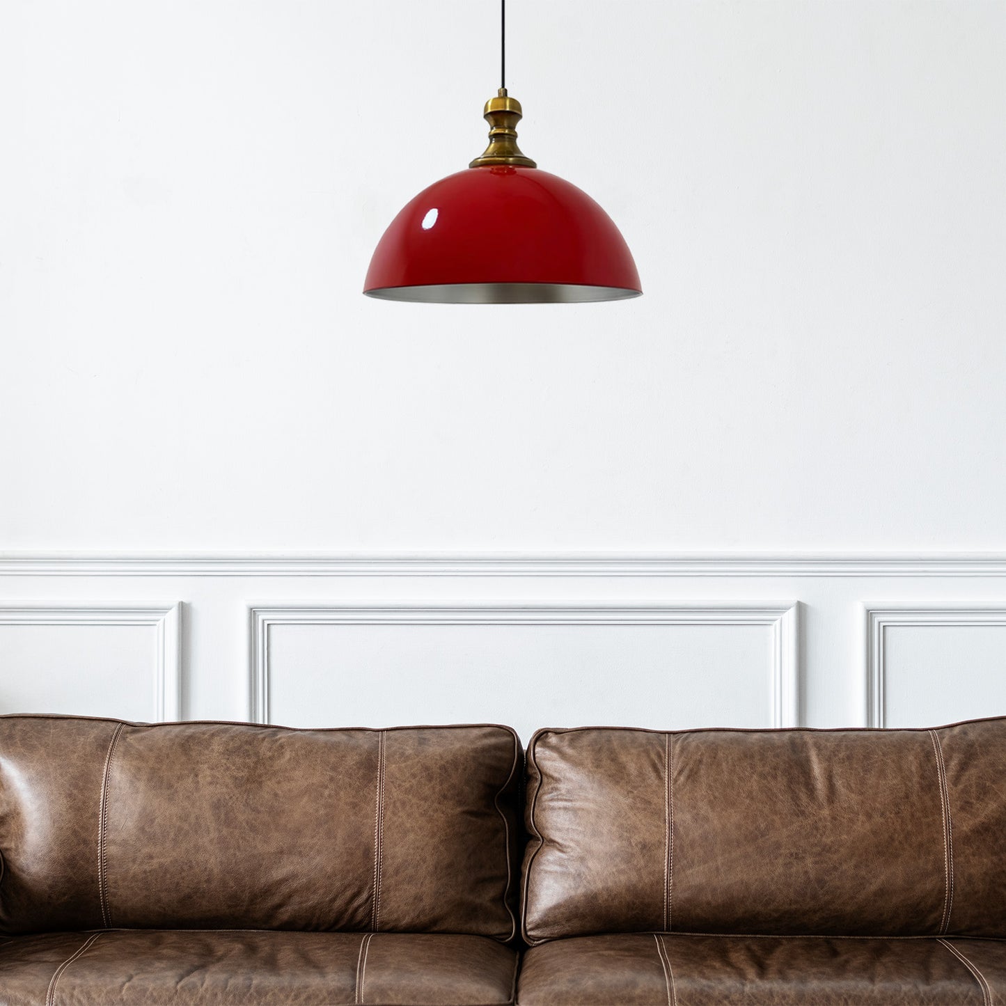 Bamyum Pendelleuchte Industrielle Metall Groß Ø 40 cm, Hängelampe Vintage Lampe