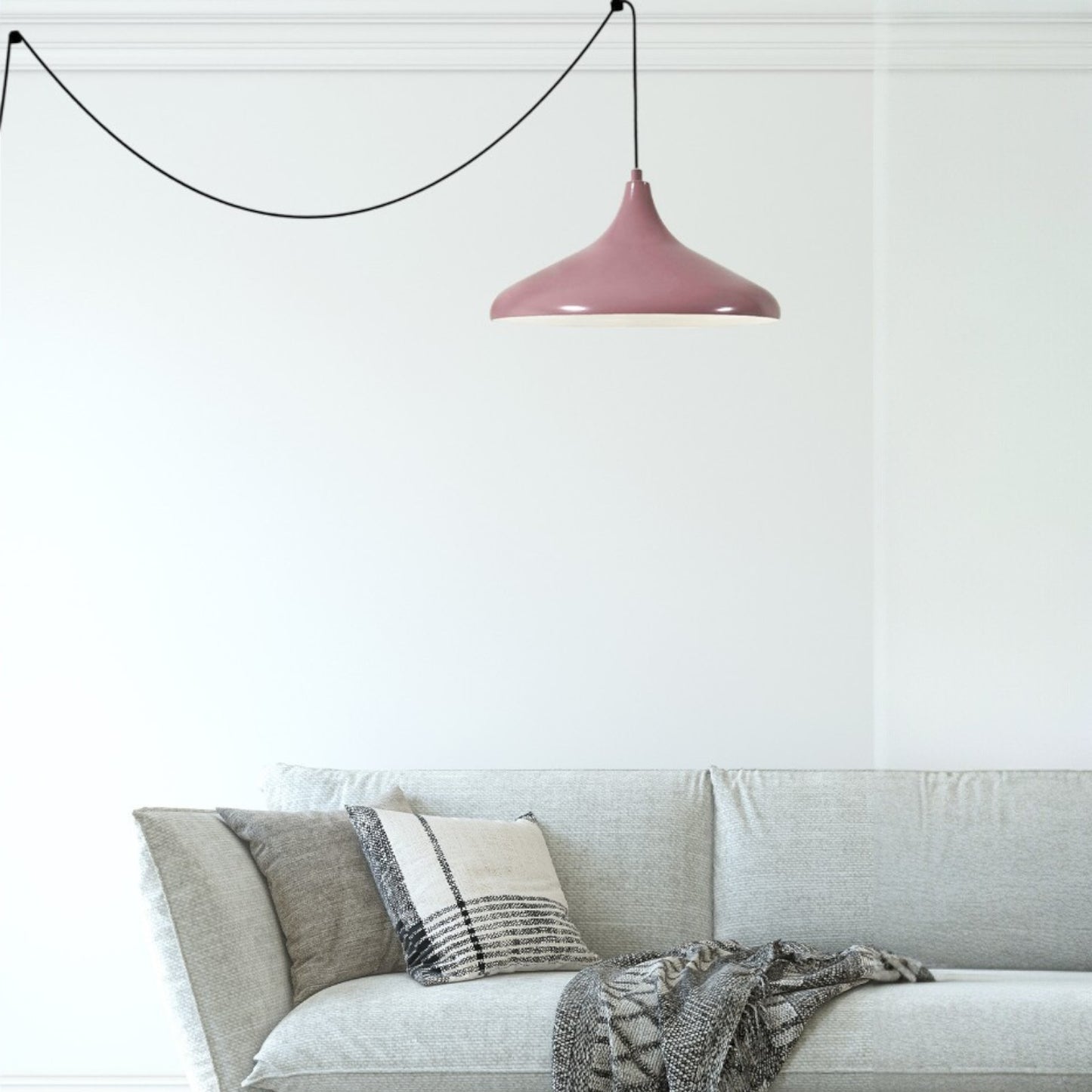 Bamyum Champion Metall mit 450 cm Kabel Schalter EU Stecker, Hängelampe