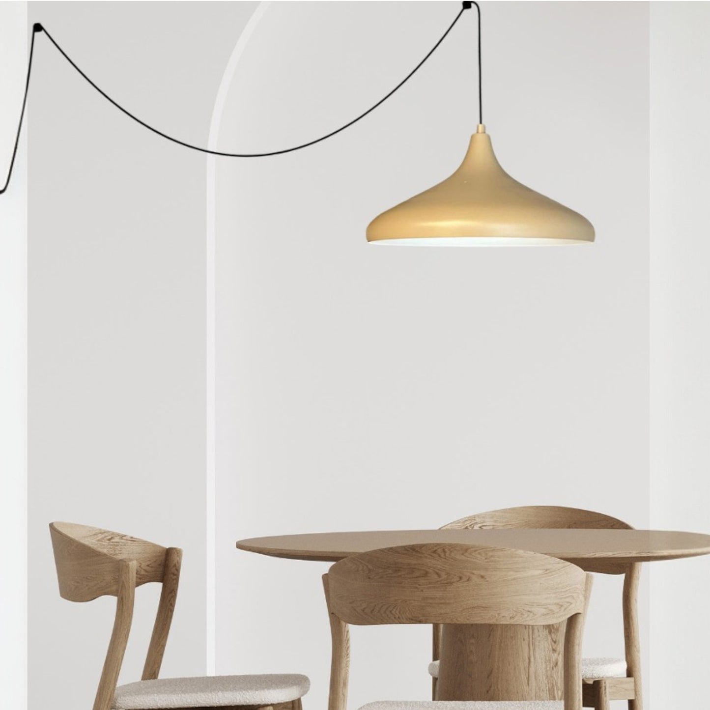 Bamyum Champion Metall mit 450 cm Kabel Schalter EU Stecker, Hängelampe