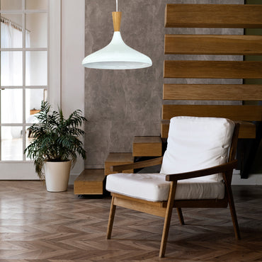 Bamyum Champion Holz, Metall E27 Moderne Pendellampe