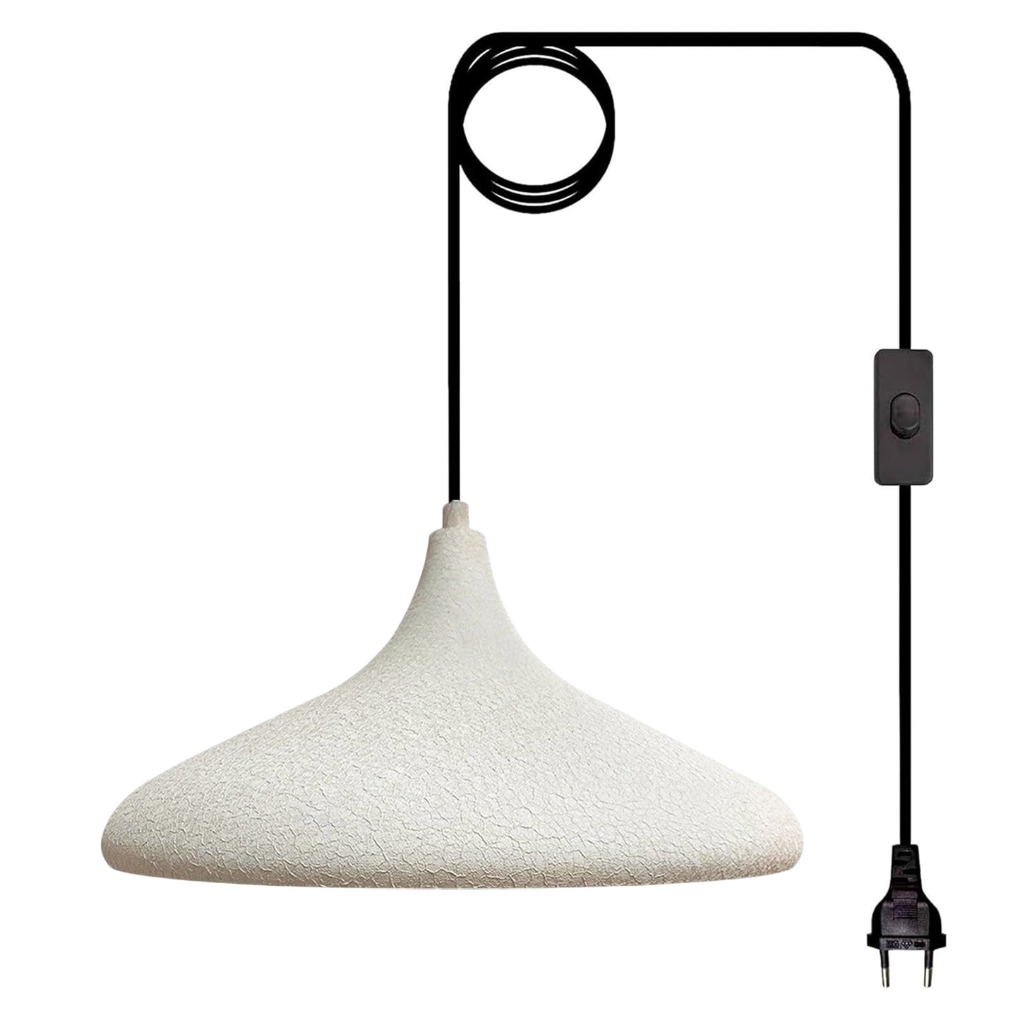 Bamyum Champion Metall mit 450 cm Kabel Schalter EU Stecker, Hängelampe