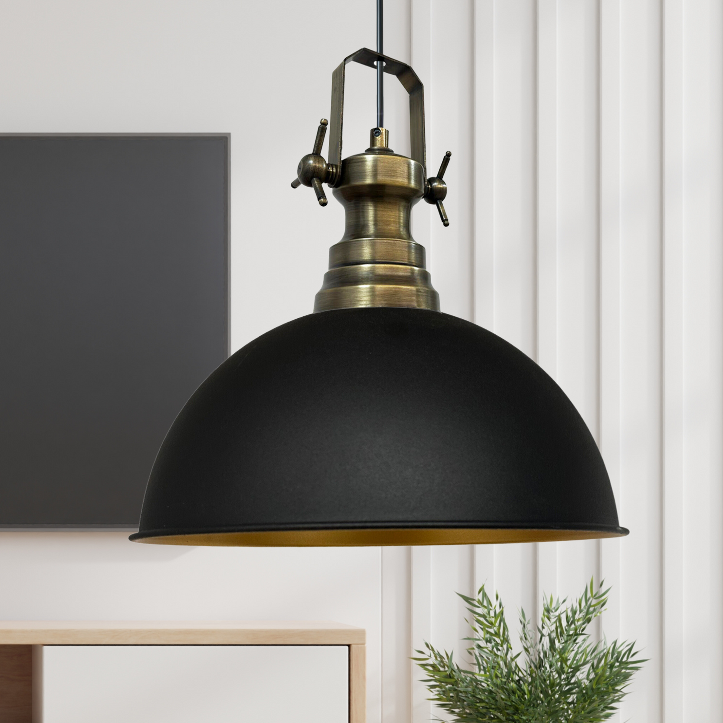 Bamyum Lipeo-Marine 40 cm Pendelleuchte Metall E27 Pendellampe