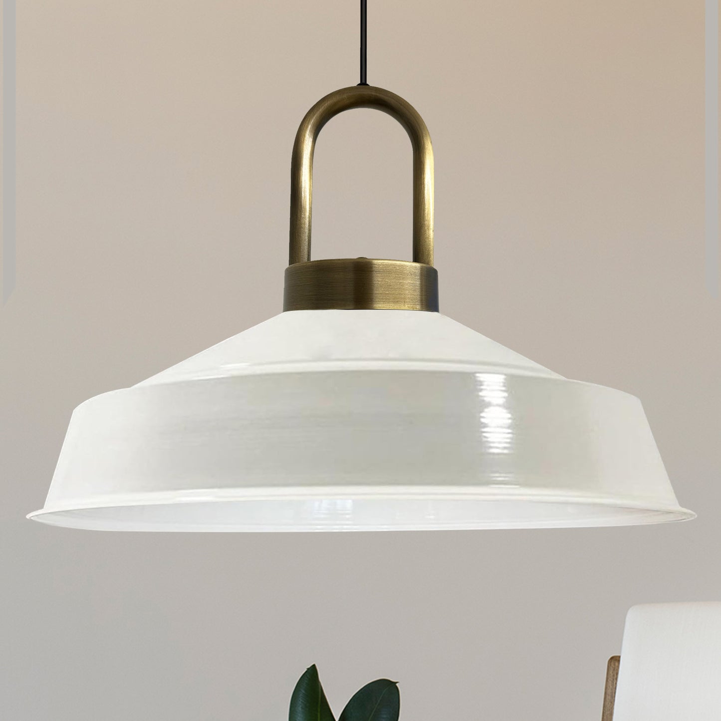 Bamyum Asletl Weiß Vintage Pendelleuchte Metall