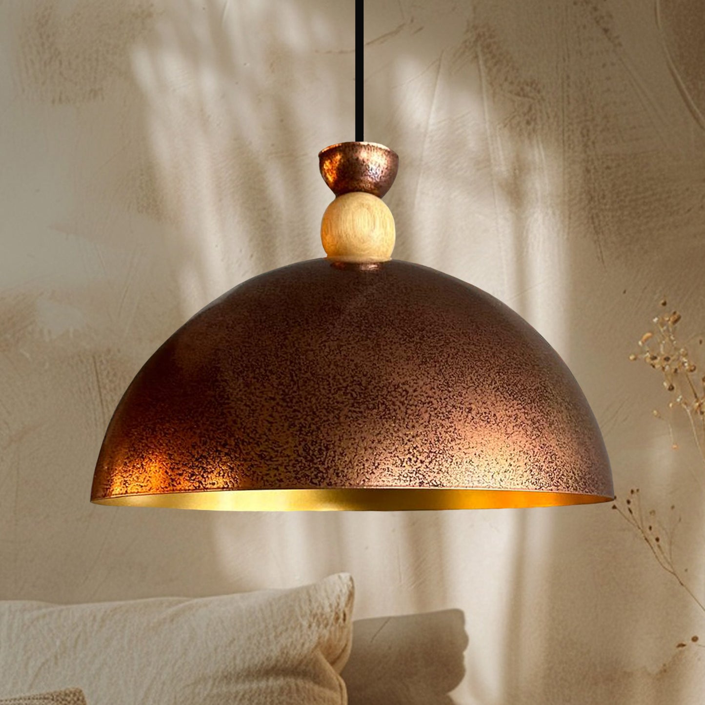 Hängelampe Industriell Lampe Vintage Holz Hängeleuchte