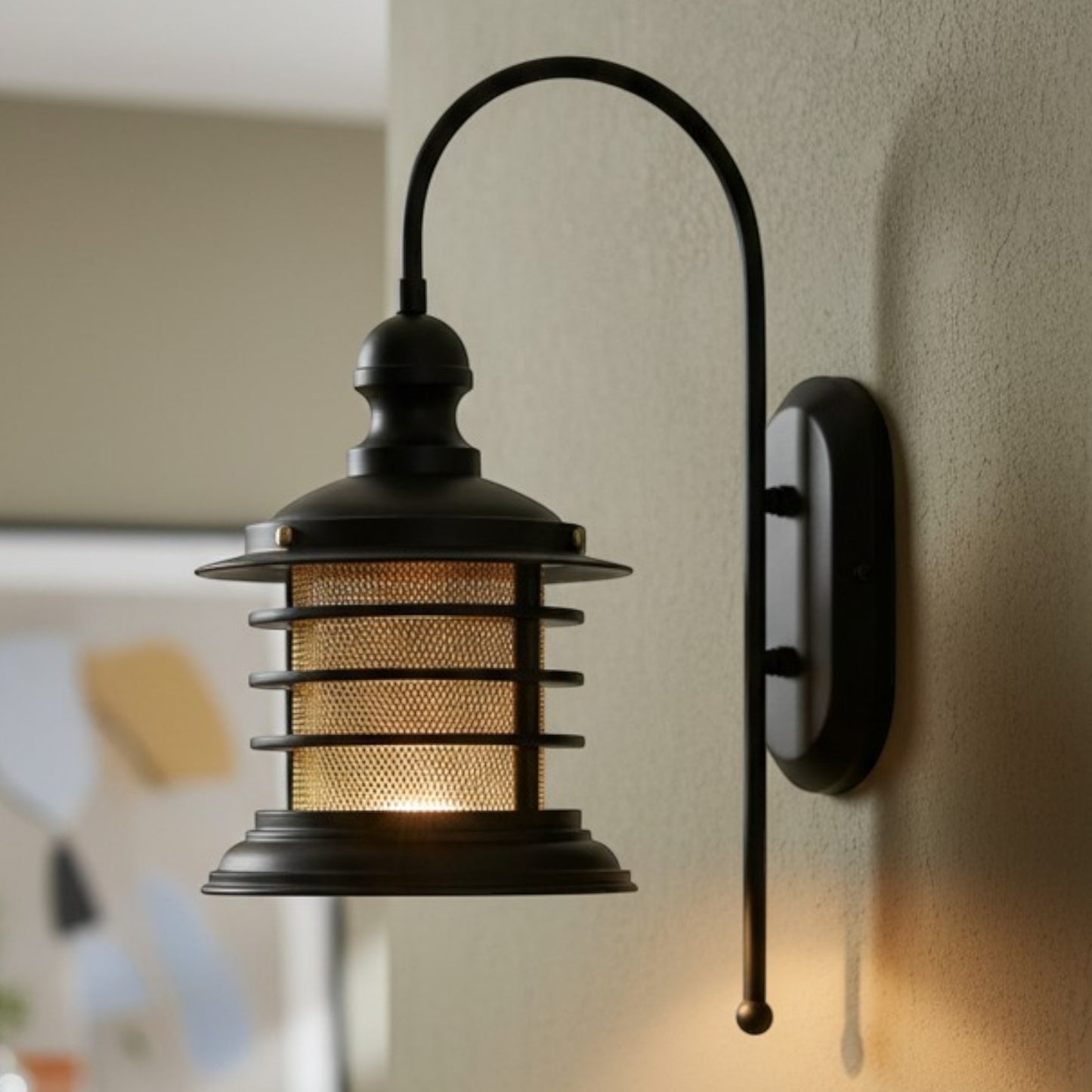 Wandleuchte Champion Wandleuchte Innen Metall, Wohnzimmer Vintage Wandlampe Innen