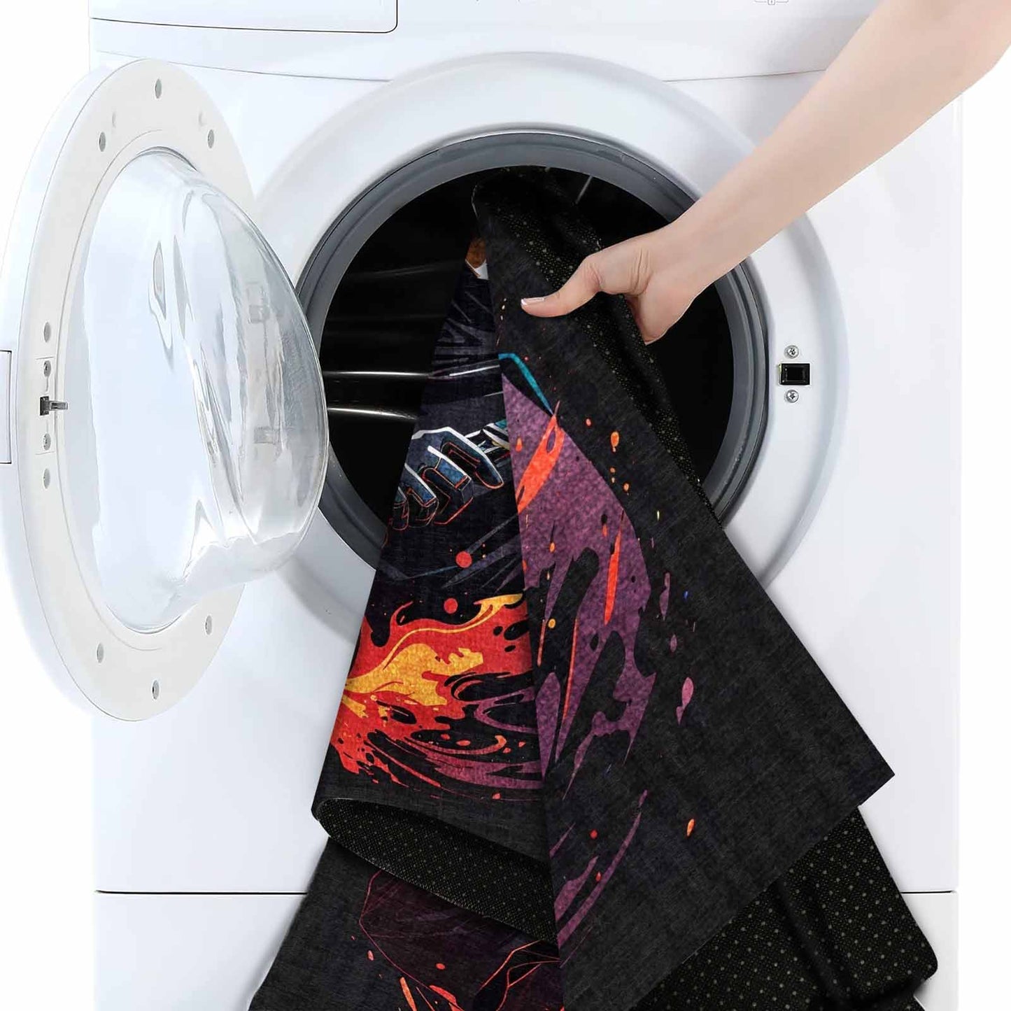 Power Gamer Bedruckter Teppich Chenille-Druck Maschinell Hergestellt, Videospiel Waschbarer Teppich