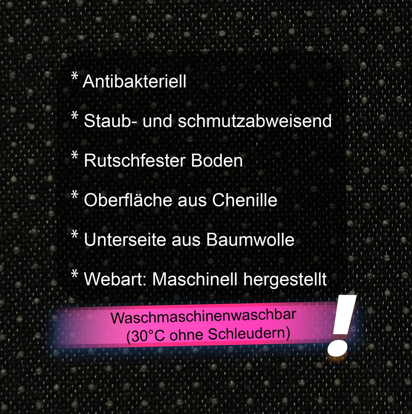 RENNE Bedruckter Teppich Chenille-Druck Maschinell Hergestellt