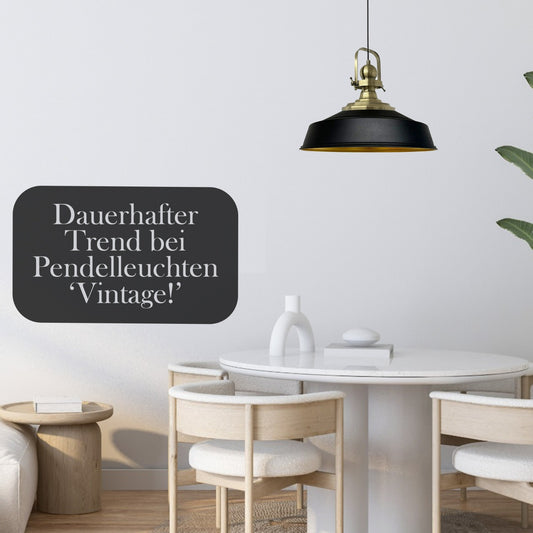 Dauerhafter Trend bei Pendelleuchten: Vintage!