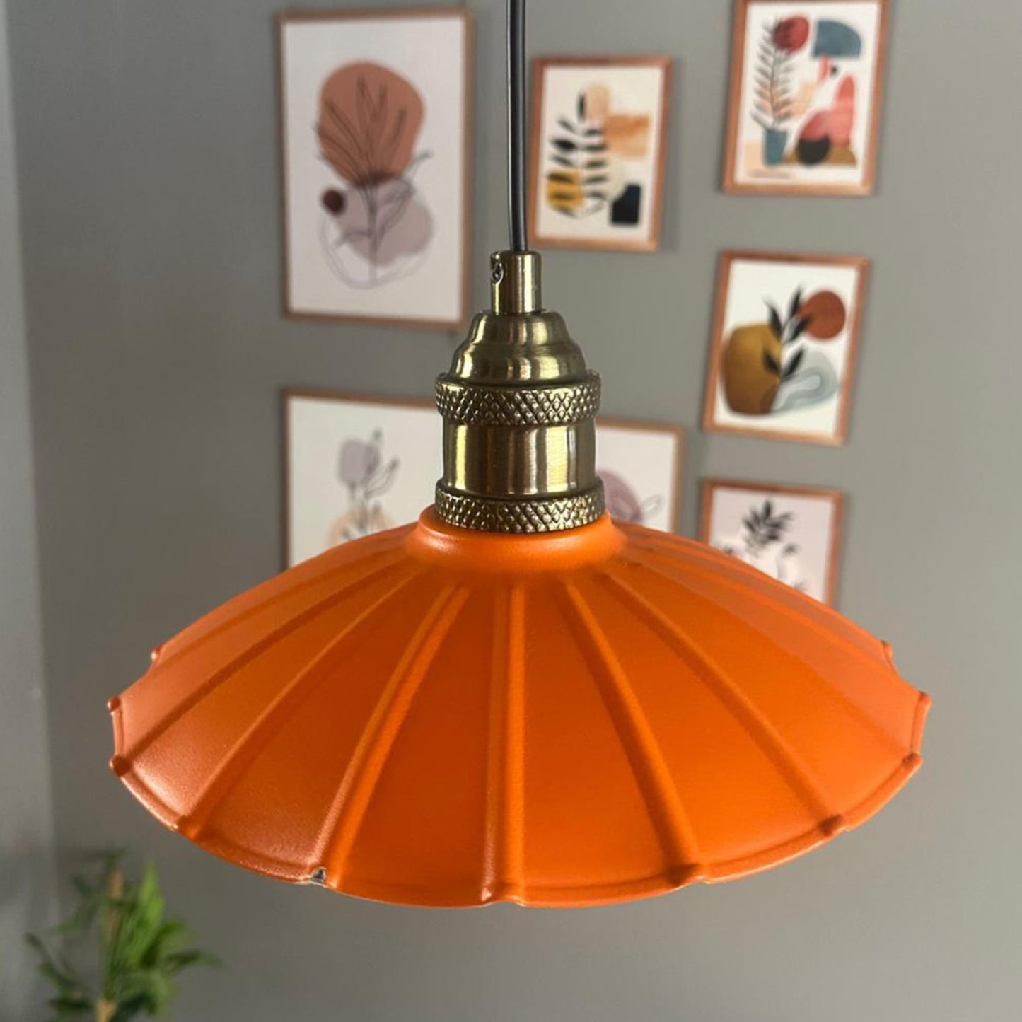 Pendelleuchte Risso Holz Metall, Modern Hängelampe ohne Leuchtmittel