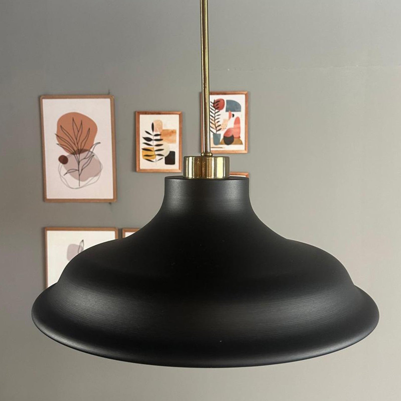 Pendelleuchte Bergo Dünn Ø40 cm, Metall Hängelampe