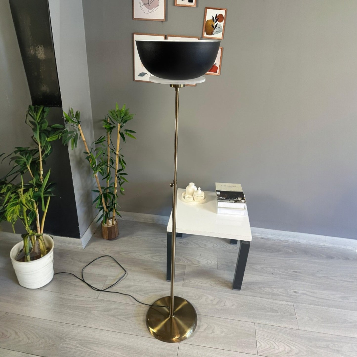 Stehlampe Lunex Bewegender Ufo Kopf Moderne Dekorative Metall Stehlampe