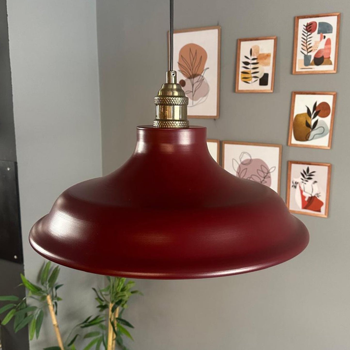 Pendelleuchte Bergo Tulpe Ø40 cm, Metall Hängelampe