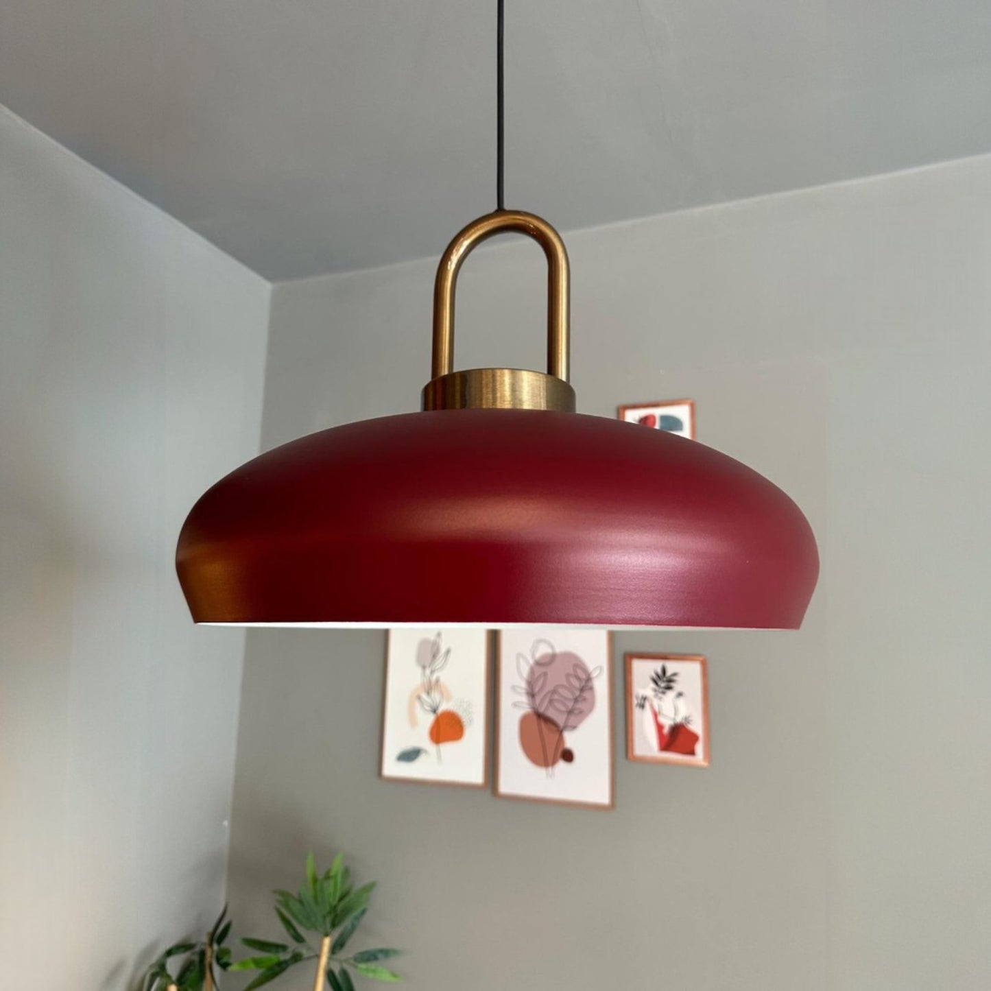 Bamyum Androa-Lock Metall Ø40 cm Vintage Hängelampe