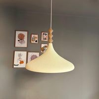 Bamyum Champion Holz Metall E27 Moderne Pendellampe