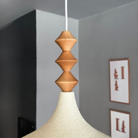 Bamyum Champion Holz Metall E27 Moderne Pendellampe