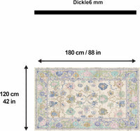 Bedruckter Teppich Simay Chenille Print Maschinell hergestellt, waschbarer Vintage-Teppich