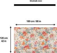 Bedruckter Teppich Sonika Chenille Print Maschinell hergestellt, waschbarer Vintage-Teppich