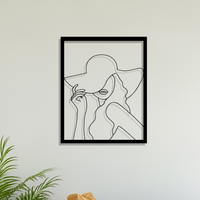 Metall Wanddeko Silhoutte