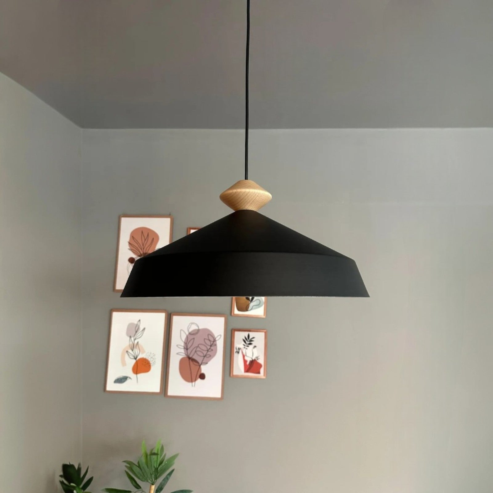 Pendelleuchte Lema Metall Ø37.5 cm, Innen, E27, Vintage Lampe