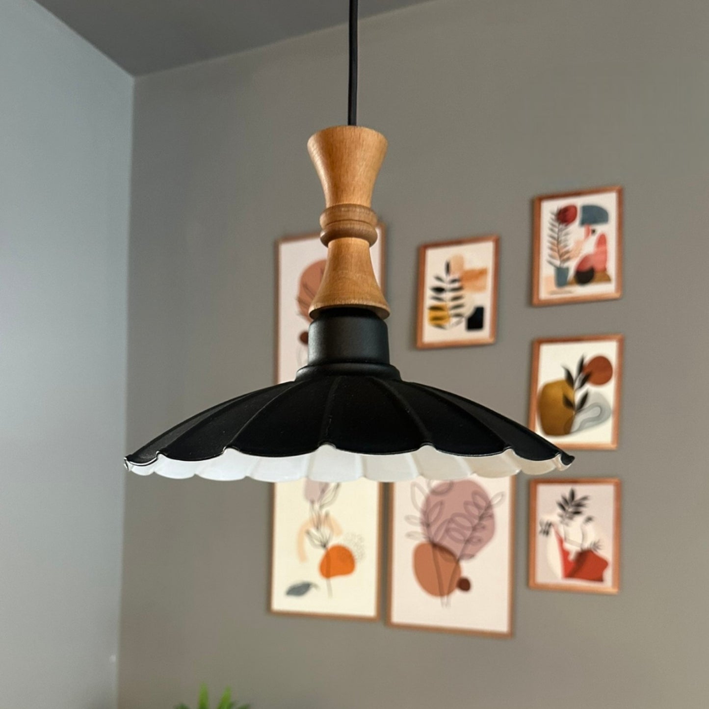 Pendelleuchte Risso Langer Bauer Metall, Modern Hängelampe ohne Leuchtmittel