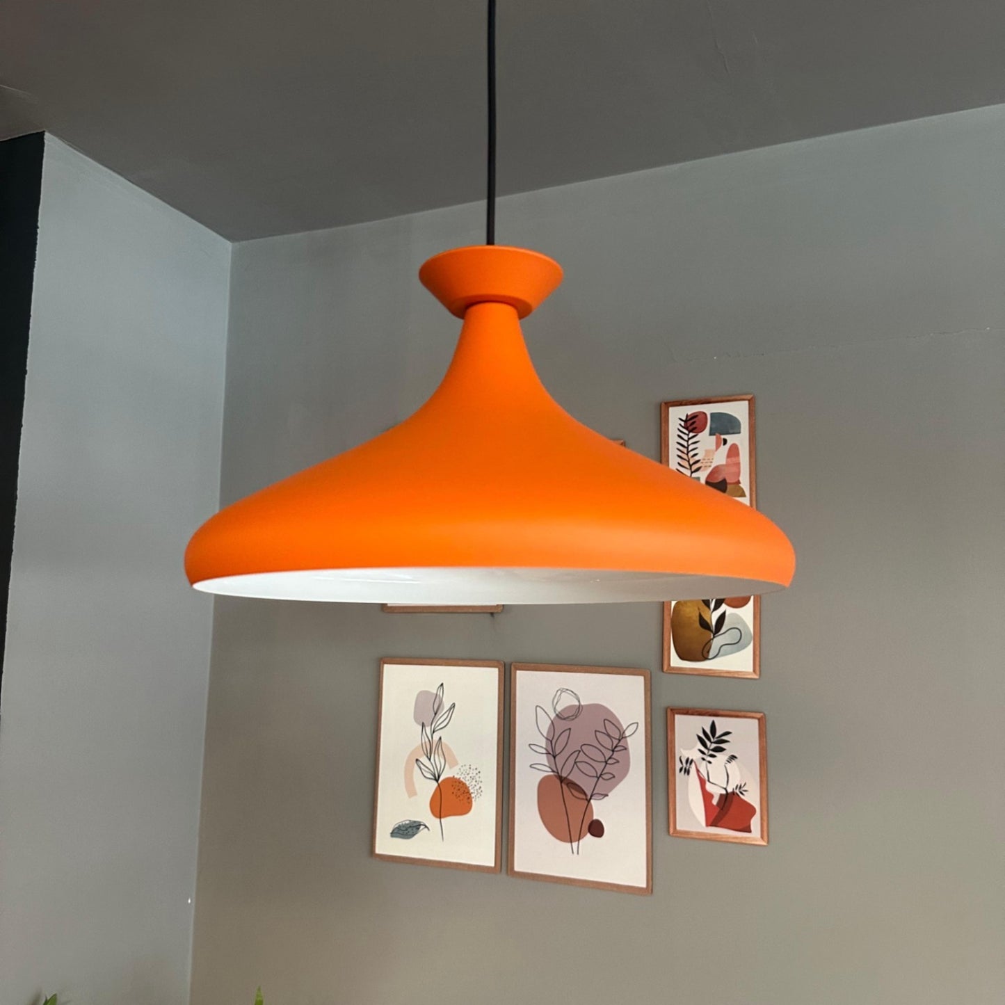 Pendelleuchte Champion Platte Metall, Modern Hängelampe ohne Leuchtmittel