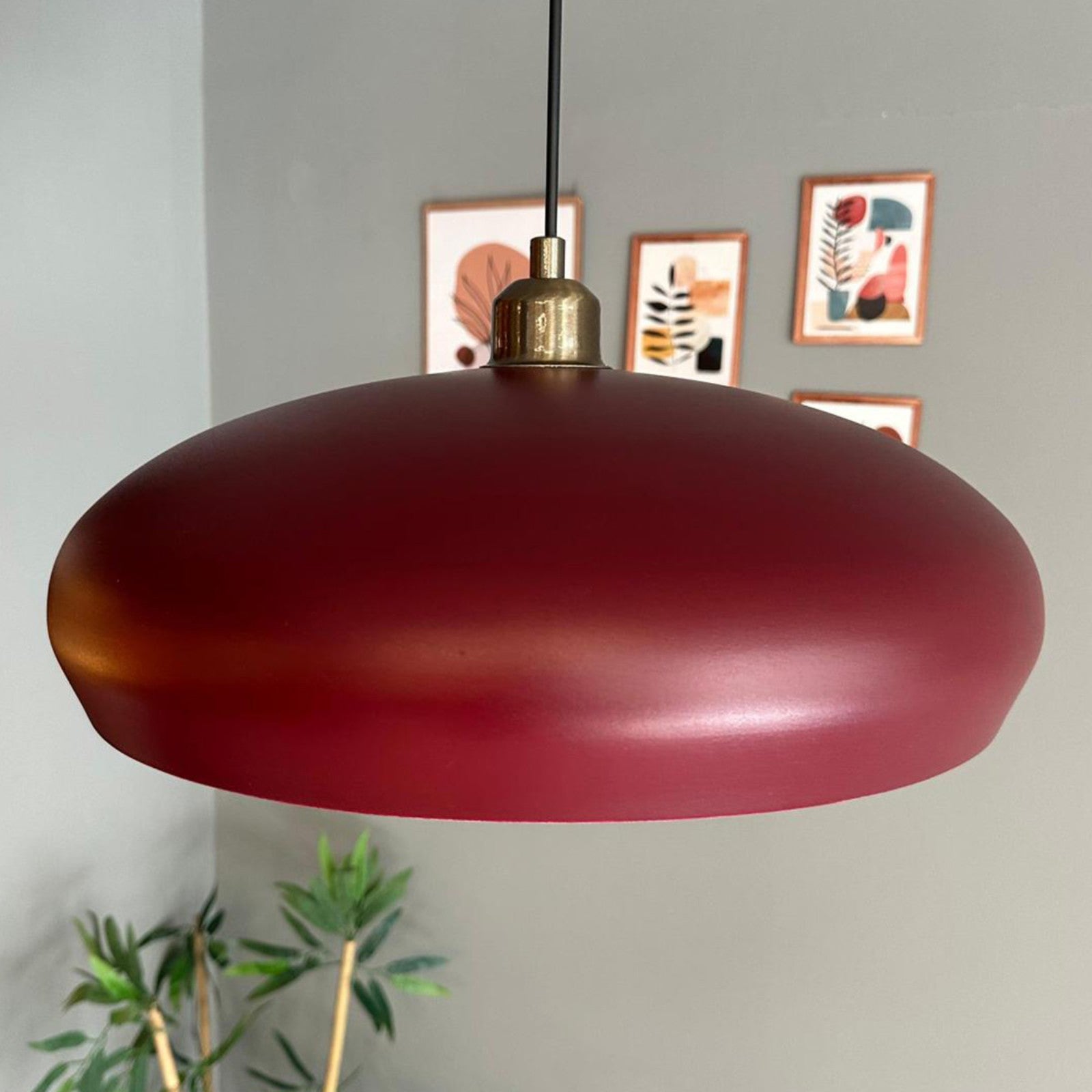 Pendelleuchte Estrela Halbe Tulpe Metall, Modern Hängelampe