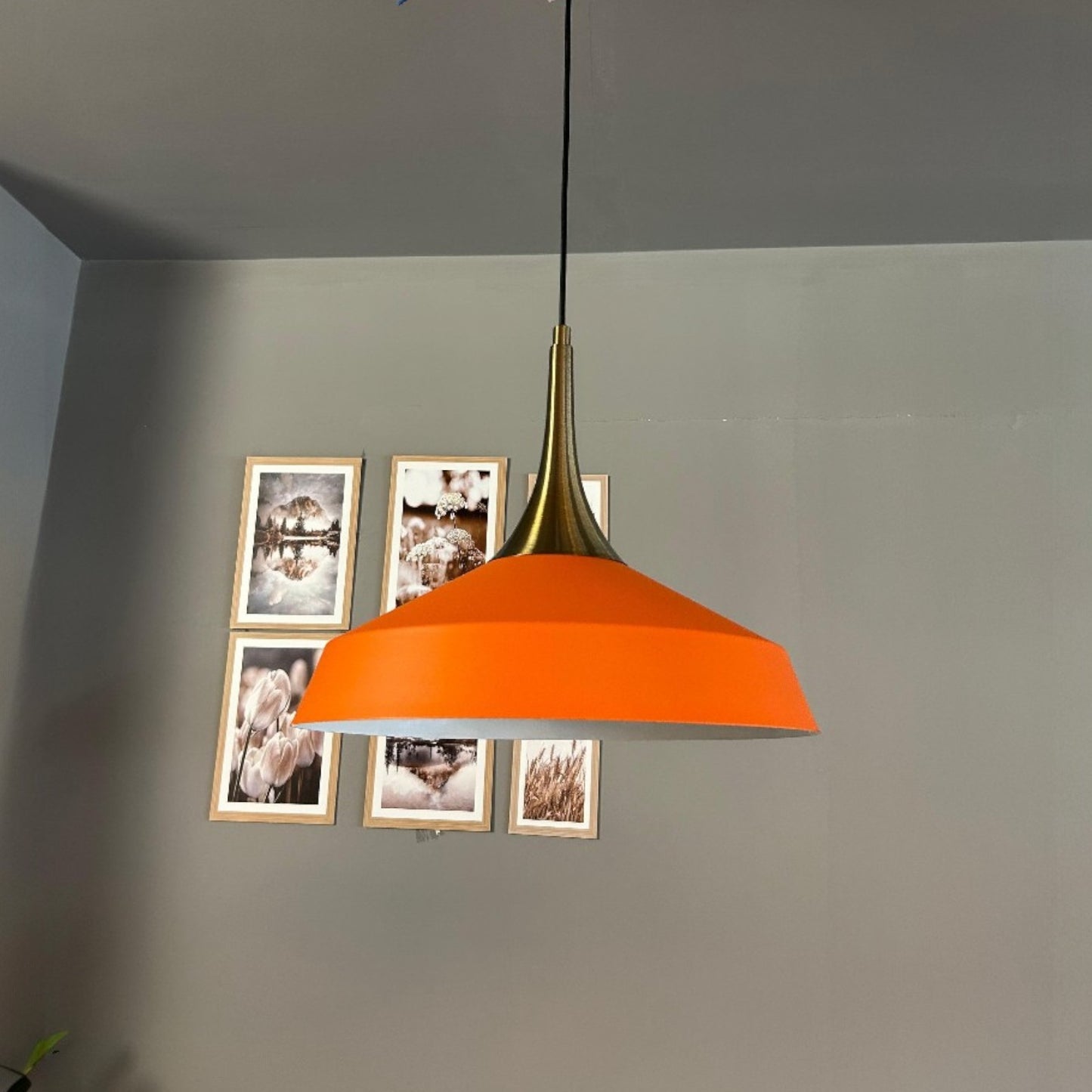 Pendelleuchte Lema Kegel Ø37,5 cm, Metall Hängelampe