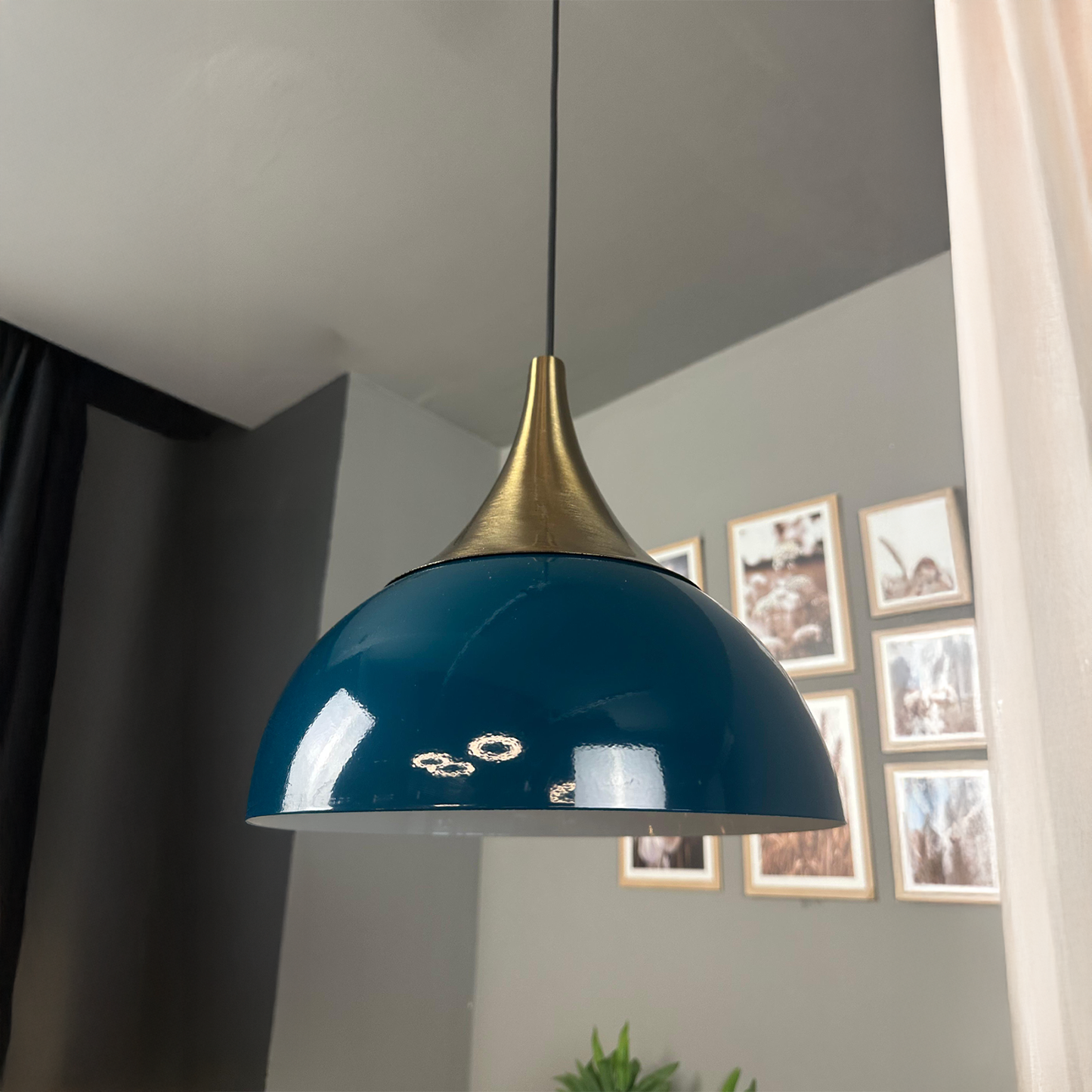 Pendelleuchte Yimpi Dome 30 cm Industrielle Hängelampe