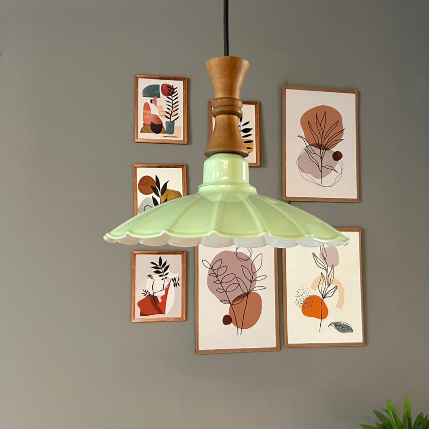 Pendelleuchte Risso Langer Bauer Metall, Modern Hängelampe ohne Leuchtmittel