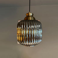 Mopa Glas Honig Farbe Einzel Kronleuchter Retro Pendelleuchte